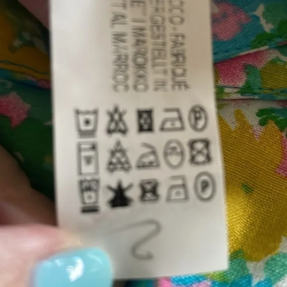 NWT Zara Floral Printed Linen Blend Trousers  Size 4 - Picture 10 of 10